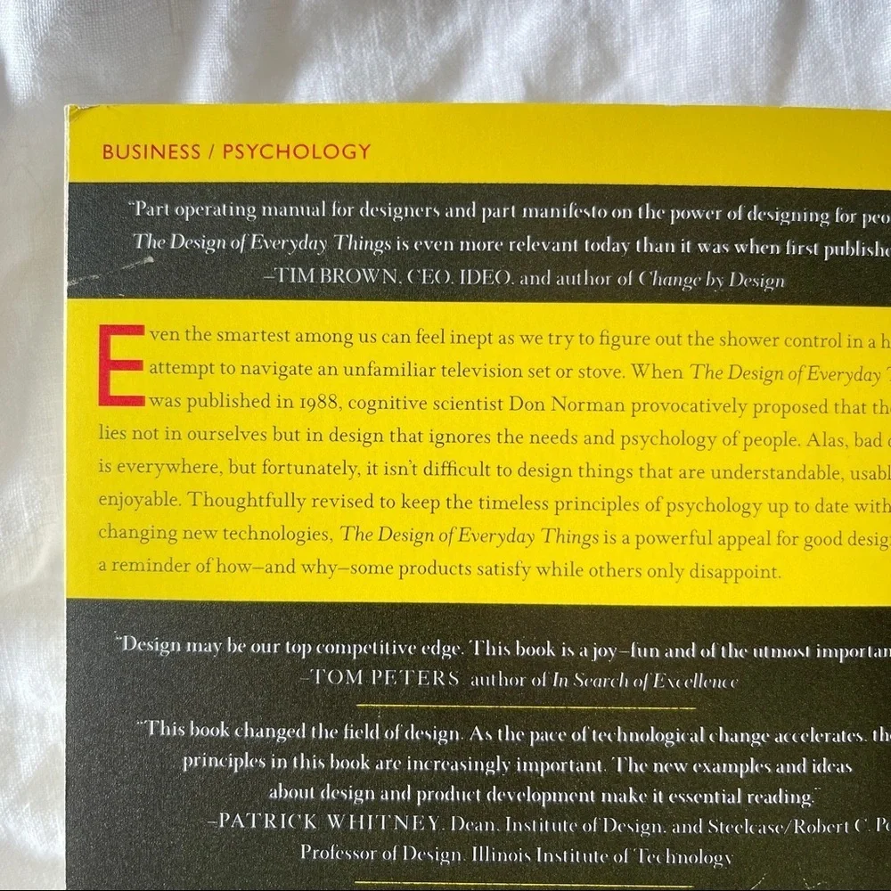 The Design of Everyday Things Paperback Book by Don Norman